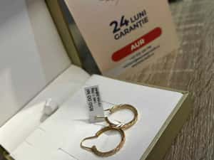 (AG42) Cercei aur 14K 1.70g b13154.2 - Garantie 2 ani! — miniatura 5
