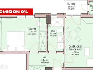 Apartament 49 mpu cu 2 camere si balcon etaj parter Doamna Stanca — miniatura 6