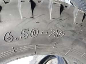 Cauciucuri noi de tractor 6.50-20 BKT 8 pliuri anvelope groase — miniatura 2