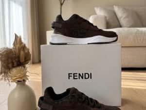 Adidasi F E N D I Flow low Top Maro — miniatura 3