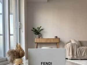 Adidasi F E N D I Flow low Top Maro — miniatura 5