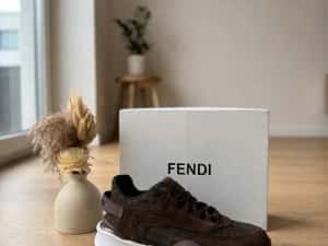 Adidasi F E N D I Flow low Top Maro — miniatura 6