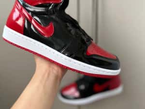 RETRO HIGH Patent Bred Jordan 1 Produs NOU — miniatura 4