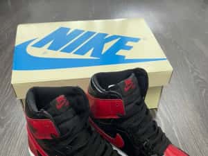 RETRO HIGH Patent Bred Jordan 1 Produs NOU — miniatura 7