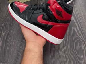 RETRO HIGH Patent Bred Jordan 1 Produs NOU — miniatura 8