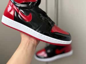 RETRO HIGH Patent Bred Jordan 1 Produs NOU — miniatura 10