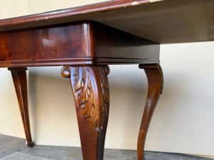 Masa Vintage Stil Florentin; Masa Extensibila cu blat 120x85 cm — miniatura 6