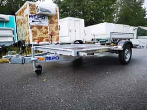 Remorcă basculabilă REPO 750kg – Nouă, Moto/ATV, Carte RAR + Nr. roșu — miniatura 4