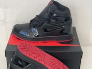Air Jordan 1 Retro High Black/Black Noir Full Box Verificare Colet — miniatura 4