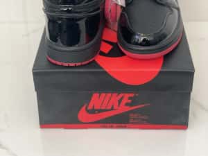 Air Jordan 1 Retro High Black/Black Noir Full Box Verificare Colet — miniatura 5