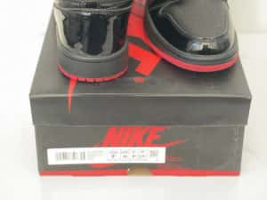 Air Jordan 1 Retro High Black/Black Noir Full Box Verificare Colet — miniatura 6
