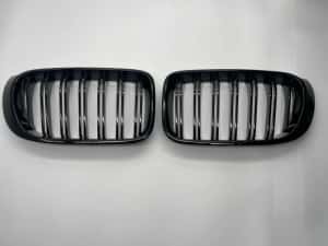 Grila dubla neagra compatibila BMW F25 X3 F26 X4 Facelift — miniatura 1