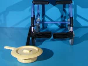Scaun pentru WC si baie din aluminiu B+B — miniatura 3