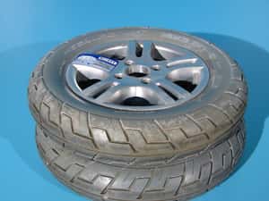 Roata cu cauciuc plin carucior electric 14 X 3.50-8 — miniatura 2