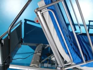 Pat electric spital pentru ingrijire pacienti cu patru sectiuni Volker — miniatura 6