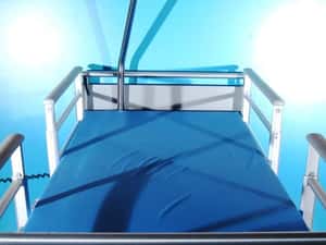 Pat electric spital pentru ingrijire pacienti cu patru sectiuni Volker — miniatura 7