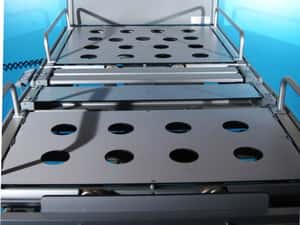 Pat electric spital pentru ingrijire pacienti cu patru sectiuni Volker — miniatura 9