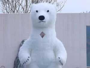 Urs Gigant 3m cu Ventilator + Mascote Bebeluși - Ideal pentru Evenimente! — miniatura 1