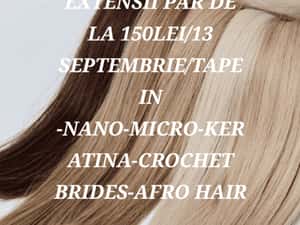 Extensii Păr - Natural cu Preț Special - Zona 13 Septembrie